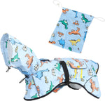 Laifug Dog Raincoat, Dinosaur Print Dog Rain Jacket - LaiFug