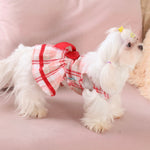 Laifug Red Check Cotton Dog Dress - LaiFug