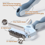 Laifug 2 - in - 1 Dog Knotting and Dehairing Comb, Double - sided Head Design - LaiFug