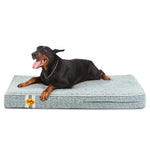 Laifug Memory Foam Dog Bed, Orthopedic Dog Crate Bed Small-jumbo