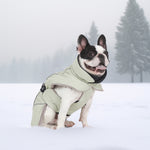 Manteau d'hiver pour chien à col montant vert Laifug 