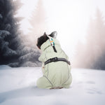 Manteau d'hiver pour chien à col montant vert Laifug 